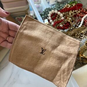 Louis Vuitton Tan mini Dust Bag